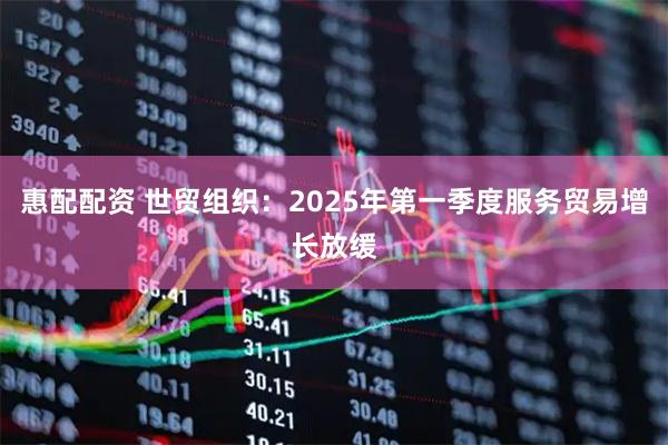 惠配配资 世贸组织：2025年第一季度服务贸易增长放缓